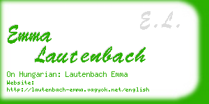 emma lautenbach business card